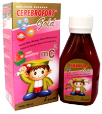 Cerebrofort Gold Sirup Rasa Strawberry 120ml