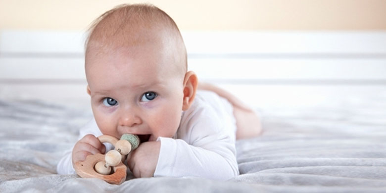 Cara Menyusui Bayi yang Sudah Mulai Tumbuh Gigi Agar Tidak Menggigit Bisa dengan Memberikannya Teether